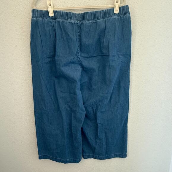 Croft & Barrow Linen Blend & 100% Cotton Wide Leg Pull On Pants XL - Lot of 2 - Picture 4 of 11